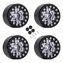 Load image into Gallery viewer, 1.0" CNC Aluminum Beadlock Rims 1/24th Scale, Red, Green, Orange, Grey