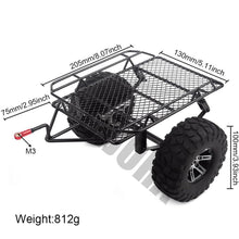 Load image into Gallery viewer, Metal Single Axle Trailer Kit for 1/10 RC Crawler