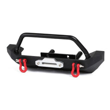 Load image into Gallery viewer, Metal Front Bumper with Tow Hooks for 1/10 RC Crawler