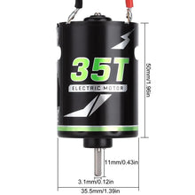 Load image into Gallery viewer, INJORA 540 Waterproof Brushed Motor 20T 27T 35T 45T for 1/10 RC Rock Crawler