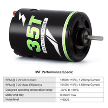 Load image into Gallery viewer, INJORA 540 Waterproof Brushed Motor 20T 27T 35T 45T for 1/10 RC Rock Crawler
