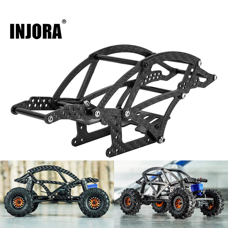 Kangaroo Carbon Fiber Chassis Frame Kit for 1/18 TRX4M – GT RC