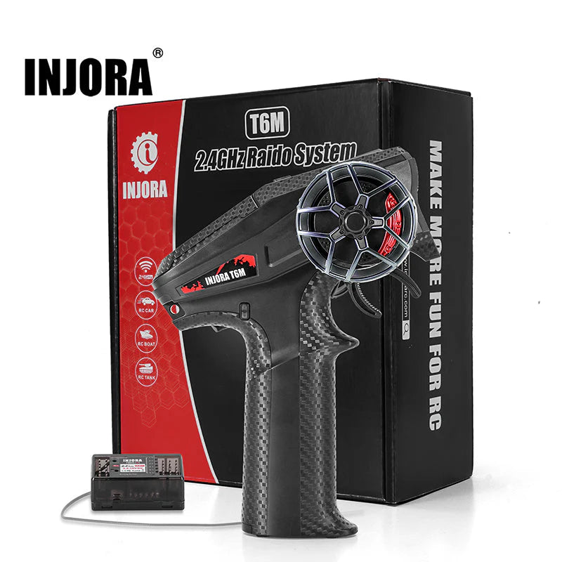 INJORA T6M 6CH 2.4GHz Micro Transmitter With Receiver Radio Controller