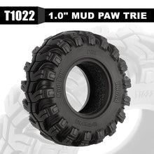 Load image into Gallery viewer, INJORA 1.0&quot; 52*19mm Mud Paw M/T Tires
