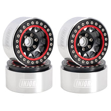 Load image into Gallery viewer, INJORA 4PCS 1.9&quot; Beadlock Wheel Rim Hub CNC Aluminum for 1/10 RC Crawlers
