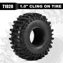 Load image into Gallery viewer, INJORA Cling On 1.0&quot; 64*24mm Tires for 1/18 1/24 RC Crawlers
