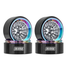 Load image into Gallery viewer, INJORA Turbine 1.3&quot; CNC Aluminium Beadlock Wheels For 1/24 1/18 RC Crawler
