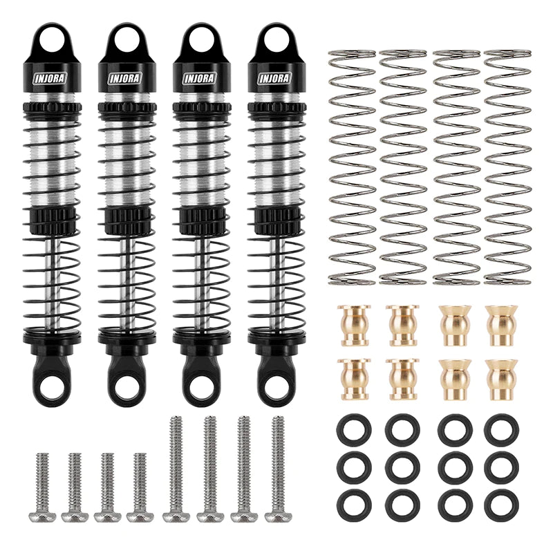 59mm Long Threaded Oil Filled Shocks For 1/18 TRX4M