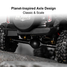 Load image into Gallery viewer, INJORA +7mm Planet Axles with Double Joint Shafts &amp; Scale Hydraulic Steering for 1/18 TRX4M
