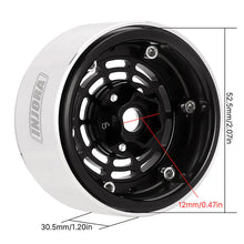 Load image into Gallery viewer, INJORA 1.9" Aluminum Beadlock Wheels Offset -10mm for 1/10 RC Crawler
