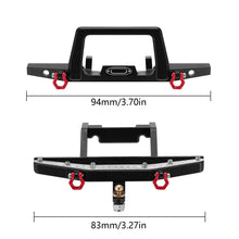 Load image into Gallery viewer, CNC Aluminum Front Rear Bumper for 1/18 TRX-4M Defender
