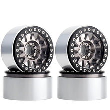 Load image into Gallery viewer, INJORA 4PCS 1.9" 12-spoke Metal Beadlock Wheel Rims for 1/10 RC Crawler
