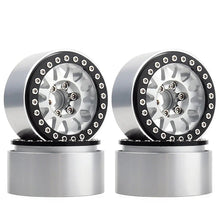 Load image into Gallery viewer, INJORA 4PCS 1.9" 12-spoke Metal Beadlock Wheel Rims for 1/10 RC Crawler
