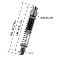 Load image into Gallery viewer, 59mm Long Threaded Oil Filled Shocks For 1/18 TRX4M
