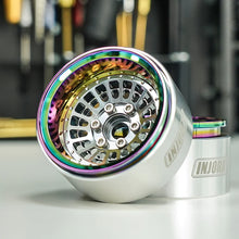 Load image into Gallery viewer, INJORA Turbine 1.9&quot; Aluminum Beadlock Wheels With Rainbow Rings
