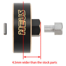 Load image into Gallery viewer, MEUS Racing Brass Wheel Hex Adaptor Counterweight Front Rear Wheel Weights Hubs +4.5MM Upgrade Parts 21g/PC for TRX-4M 1/18
