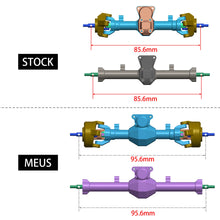 Load image into Gallery viewer, MEUS Racing SCX24 Isokinetic 3-Section CVD Front Rear Axles Maximum Steering Angle 52° Wider +5MM for Axial SCX24
