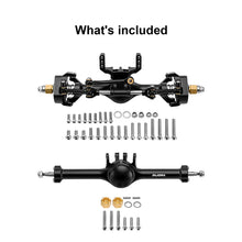 Load image into Gallery viewer, INJORA +7mm Planet Axles with Double Joint Shafts &amp; Scale Hydraulic Steering for 1/18 TRX4M
