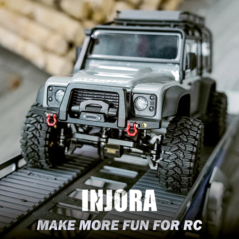 CNC Aluminum Front Rear Bumper for 1/18 TRX-4M Defender