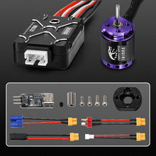 Load image into Gallery viewer, INJORA Micro Brushless MBL32 ESC &amp; 1721 Purple Viper Motor Combo For 1/18 TRX4M Ascent18
