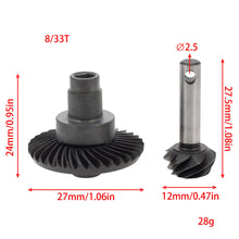 Load image into Gallery viewer, MEUS Racing Overdrive Underdrive Steel Helical Diff Axle Gears For 1/10 SCX10 Capra 1.9 UTB AR44 AR45 Axles
