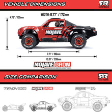 Load image into Gallery viewer, MOJAVE GROM MEGA 380 Brushed 4X4 Small Scale Desert Truck RTR with Battery &amp; Charger
