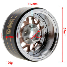 Load image into Gallery viewer, MEUS Racing Brass Aluminum 1.9″ Beadlock Wheels Supports Front Rear Twin Wheels
