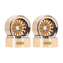 Load image into Gallery viewer, INJORA 1.3" ModuWheel Brass &amp; Aluminum Beadlock Wheels For 1/18 1/24 RC Crawlers

