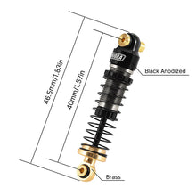 Load image into Gallery viewer, INJORA 40mm Big Bore Oil Shock Absorber for 1/24 SCX24 FCX24M
