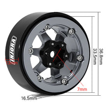Load image into Gallery viewer, INJORA 1.3&quot; -5.25mm Offset Aluminium Beadlock Wheels for 1/24 1/18 RC Crawler
