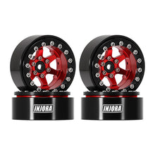 Load image into Gallery viewer, INJORA 1.3&quot; -5.25mm Offset Aluminium Beadlock Wheels for 1/24 1/18 RC Crawler
