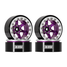 Load image into Gallery viewer, INJORA 1.3&quot; -5.25mm Offset Aluminium Beadlock Wheels for 1/24 1/18 RC Crawler
