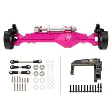 Load image into Gallery viewer, MEUS Racing Metal Front Rear Straight Axles Housings with Brass Steering knuckles &amp; Servo Mount for 1/10 Vanquish H10 Optic
