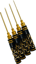 Load image into Gallery viewer, Golden Black Titanium Hexagon Screwdrivers 4PCS Allen 1.5/2.0/2.5/3.0
