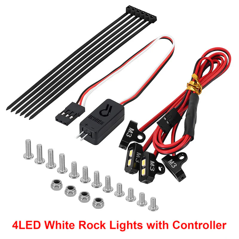 INJORA 4LED Rock Lights Kit For 1/10 RC Crawler