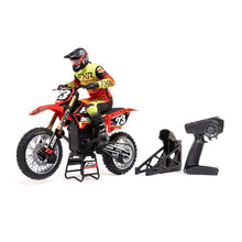 Load image into Gallery viewer, 1/4 Promoto-MX Motorcycle RTR, FXR RED by LOSI
