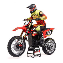 Load image into Gallery viewer, 1/4 Promoto-MX Motorcycle RTR, FXR RED by LOSI
