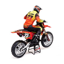 Load image into Gallery viewer, 1/4 Promoto-MX Motorcycle RTR, FXR RED by LOSI
