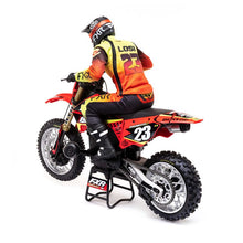 Load image into Gallery viewer, 1/4 Promoto-MX Motorcycle RTR, FXR RED by LOSI
