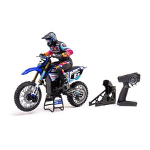 Load image into Gallery viewer, 1/4 Promoto-MX Motorcycle RTR, Club MX Blue by LOSI
