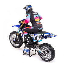 Load image into Gallery viewer, 1/4 Promoto-MX Motorcycle RTR, Club MX Blue by LOSI
