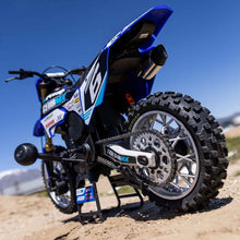 Load image into Gallery viewer, 1/4 Promoto-MX Motorcycle RTR, Club MX Blue by LOSI
