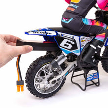 Load image into Gallery viewer, 1/4 Promoto-MX Motorcycle RTR, Club MX Blue by LOSI
