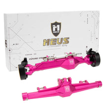 Load image into Gallery viewer, MEUS Racing Metal Front Rear Straight Axles Housings with Brass Steering knuckles &amp; Servo Mount for 1/10 Vanquish H10 Optic
