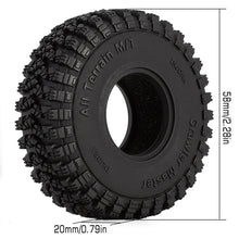Load image into Gallery viewer, INJORA 1.0" 58*20mm Crawl Master A/T Tires S5 Compound
