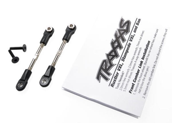 Traxxas 2444 - Turnbuckles camber link 47mm (67mm center to center) (front) (assembled with rod ends and hollow balls) (1 left 1 right)