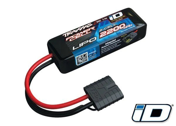 Traxxas 2820X - 2200mAh 2S 7.4V 2200mAh Lipo w/iD Connector