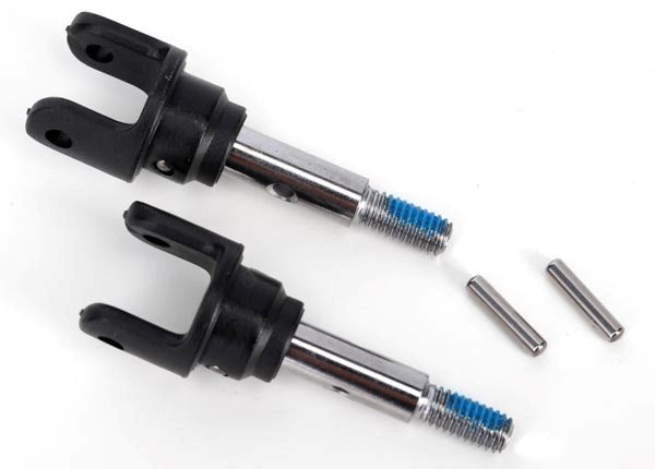 Traxxas 6854X - Stub Axles Front Heavy Duty (2)/ Yokes (2)/ Pins (4)