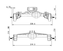 Load image into Gallery viewer, MEUS Racing Isokinetic 3-Section CVD Portal Front Rear Axles with 2 Servo Mounts for 1/10 Axial Capra 1.9 UTB DIY SCX10 SCX10 II
