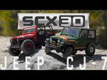 Load and play video in Gallery viewer, 1/30 SCX30 Jeep CJ-7 Renegade 4X4 RTR Brushed Rock Crawler (Battery &amp; Charger Included)
